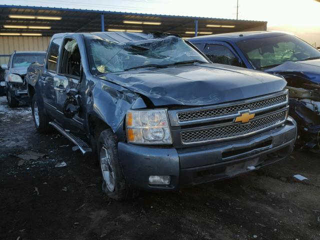 3GCPKTE26CG125802 - 2012 CHEVROLET SILVERADO BLUE photo 1