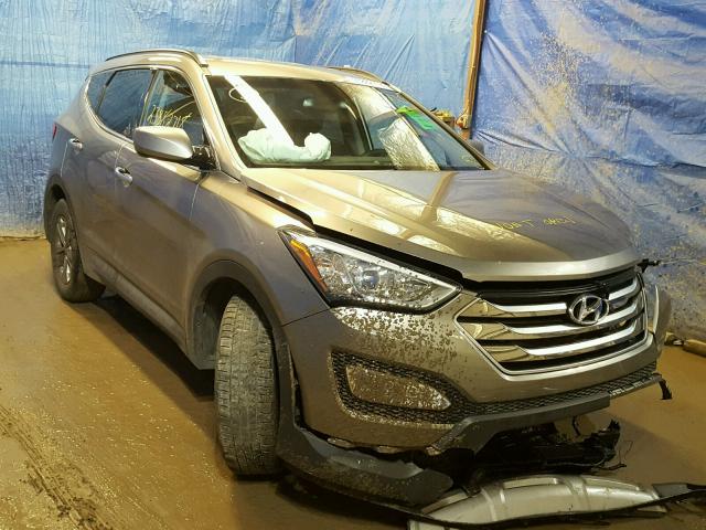 5XYZUDLB6GG347143 - 2016 HYUNDAI SANTA FE S GRAY photo 1