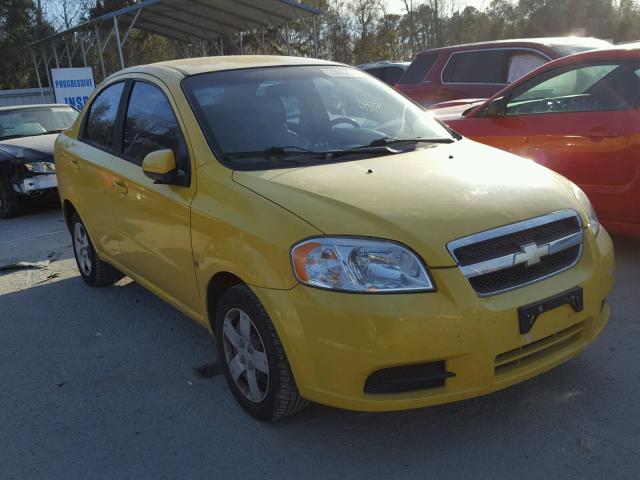 KL1TD56E99B383446 - 2009 CHEVROLET AVEO LS YELLOW photo 1