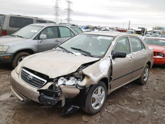 1NXBR32E66Z733420 - 2006 TOYOTA COROLLA CE BEIGE photo 2