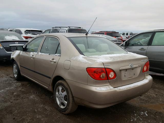 1NXBR32E66Z733420 - 2006 TOYOTA COROLLA CE BEIGE photo 3