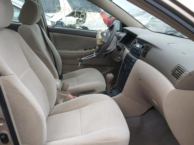 1NXBR32E66Z733420 - 2006 TOYOTA COROLLA CE BEIGE photo 5