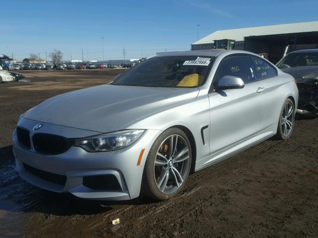 WBA3R5C59FK189300 - 2015 BMW 435 XI SILVER photo 2