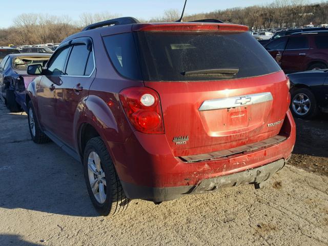 2GNFLEEKXD6407840 - 2013 CHEVROLET EQUINOX LT RED photo 3