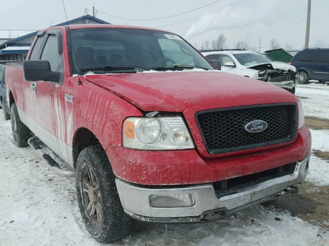 1FTPX14565NB92718 - 2005 FORD F150 RED photo 1