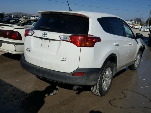 2T3BFREV4DW049266 - 2013 TOYOTA RAV4 LE WHITE photo 4