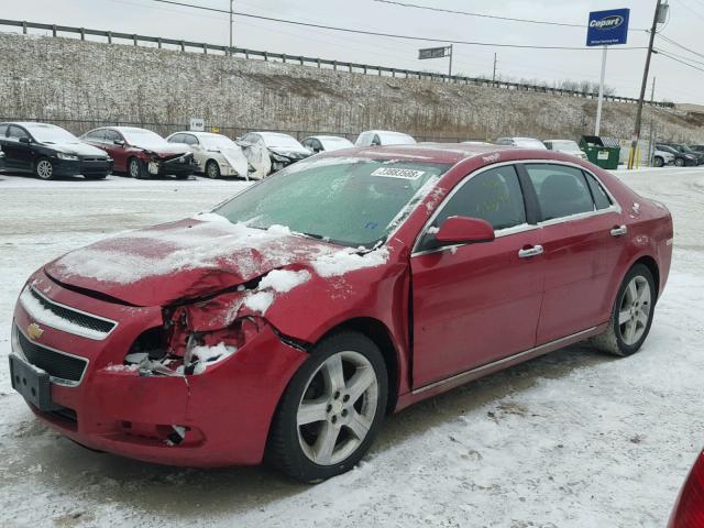 1G1ZC5E04CF245107 - 2012 CHEVROLET MALIBU 1LT RED photo 2