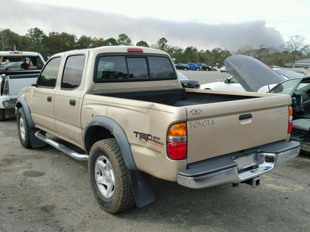 5TEGN92N84Z453785 - 2004 TOYOTA TACOMA DOU GOLD photo 3