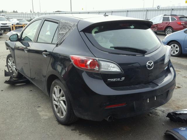 JM1BL1MP8D1834370 - 2013 MAZDA 3 I BLACK photo 3