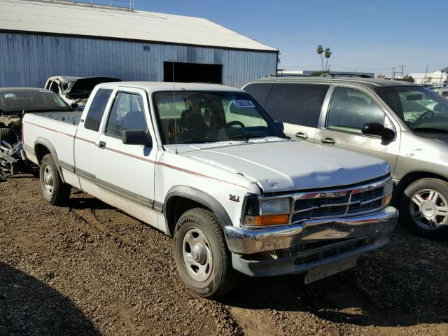 1B7GL23X8SS301603 - 1995 DODGE DAKOTA WHITE photo 1