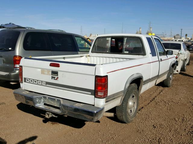 1B7GL23X8SS301603 - 1995 DODGE DAKOTA WHITE photo 4