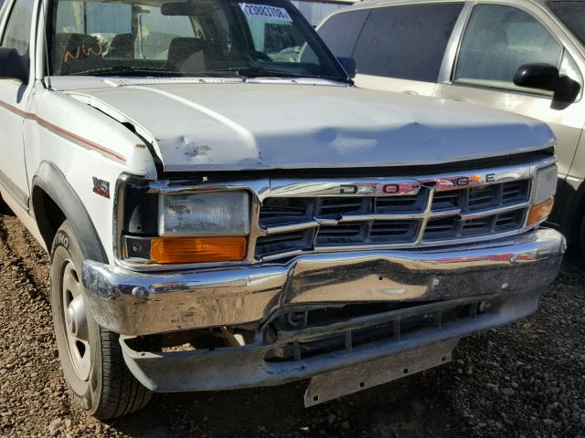 1B7GL23X8SS301603 - 1995 DODGE DAKOTA WHITE photo 9