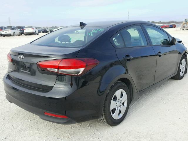 3KPFK4A79HE107753 - 2017 KIA FORTE LX BLACK photo 4