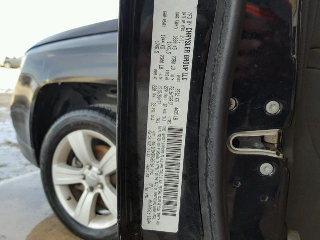 1J4NT1FBXBD165734 - 2011 JEEP COMPASS SP BLACK photo 10