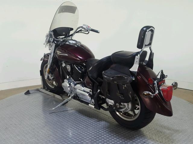 JYAVP11E07A100410 - 2007 YAMAHA XVS1100 BURGUNDY photo 6