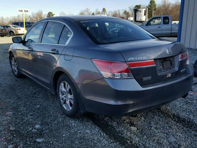 1HGCP2F68BA094255 - 2011 HONDA ACCORD SE GRAY photo 3