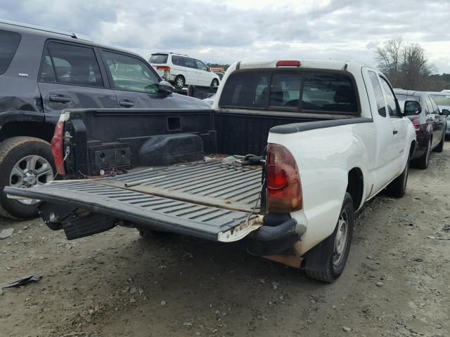 5TETX22N88Z519001 - 2008 TOYOTA TACOMA ACC WHITE photo 4