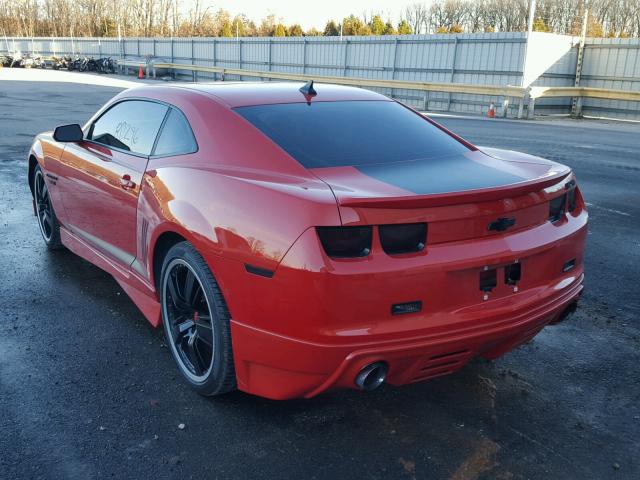 2G1FT1EWXA9124183 - 2010 CHEVROLET CAMARO SS Naranja foto 3