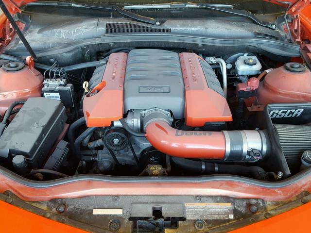 2G1FT1EWXA9124183 - 2010 CHEVROLET CAMARO SS Naranja foto 7