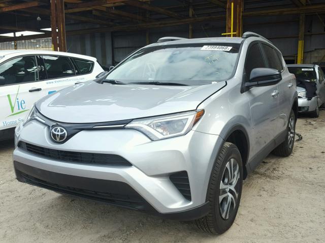 2T3ZFREV9HW402900 - 2017 TOYOTA RAV4 LE SILVER photo 2