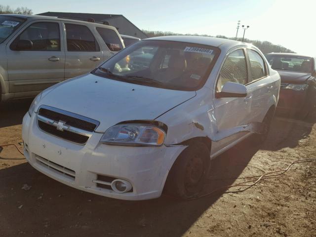 KL1TD5DE5BB142332 - 2011 CHEVROLET AVEO LS WHITE photo 2