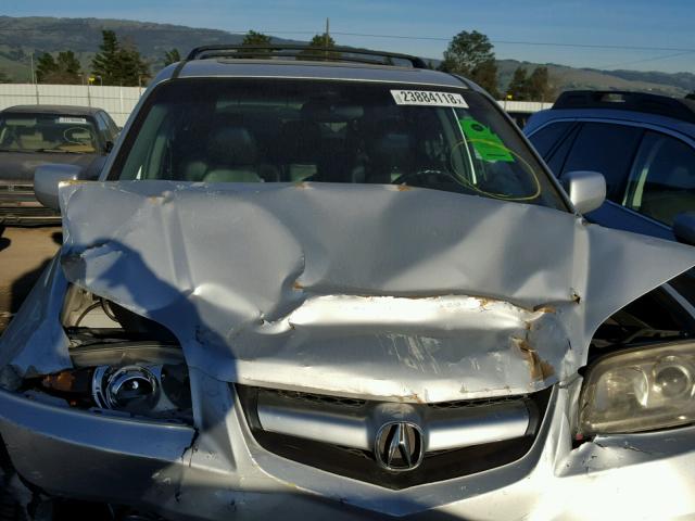 2HNYD18655H523985 - 2005 ACURA MDX TOURIN SILVER photo 7