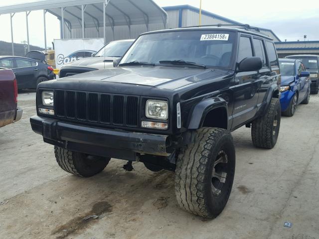 1J4FF68S6XL569830 - 1999 JEEP CHEROKEE S BLACK photo 2