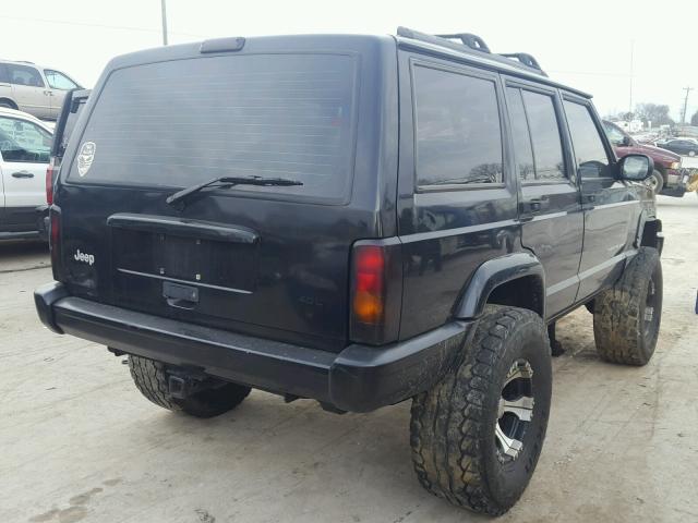 1J4FF68S6XL569830 - 1999 JEEP CHEROKEE S BLACK photo 4