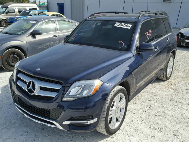 WDCGG8JB4DG155683 - 2013 MERCEDES-BENZ GLK 350 4M BLUE photo 2