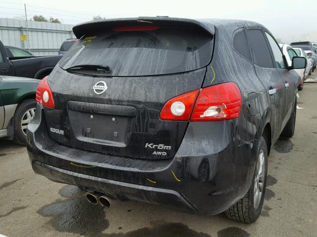 JN8AS5MV3AW124879 - 2010 NISSAN ROGUE S BLACK photo 4