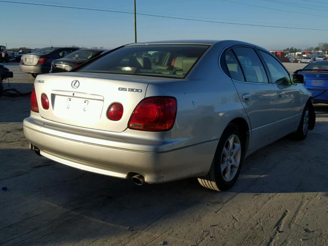 JT8BD69SX20151482 - 2002 LEXUS GS 300 SILVER photo 4