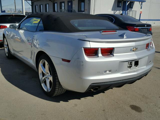 2G1FC3D34D9141634 - 2013 CHEVROLET CAMARO LT SILVER photo 3