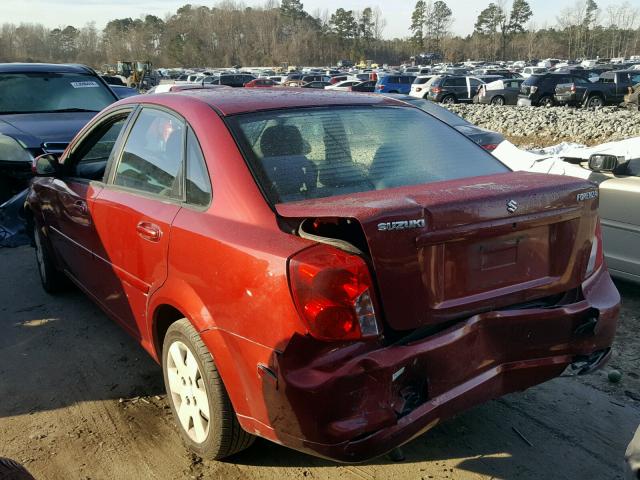 KL5JD56Z86K364827 - 2006 SUZUKI FORENZA RED photo 3