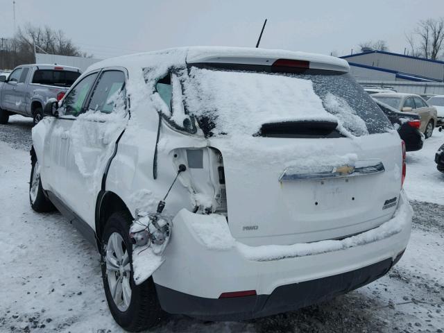 2GNFLCEK1D6352182 - 2013 CHEVROLET EQUINOX LS WHITE photo 3