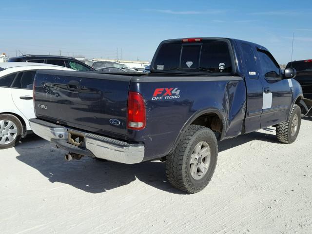 1FTRX18L33NB54328 - 2003 FORD F150 BLUE photo 4