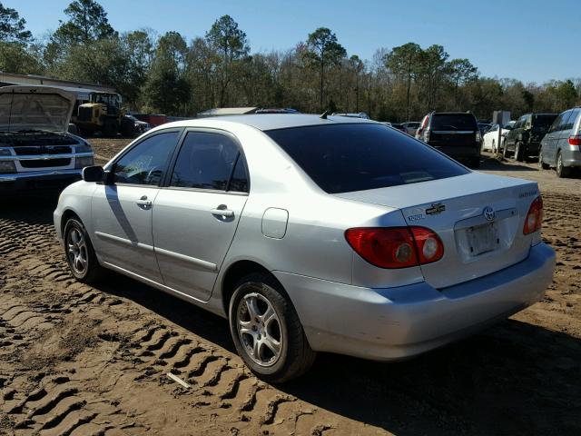 JTDBR32E252052847 - 2005 TOYOTA COROLLA CE SILVER photo 3