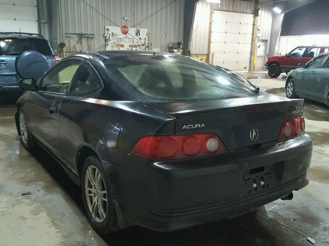 JH4DC54895S010493 - 2005 ACURA RSX BLACK photo 3