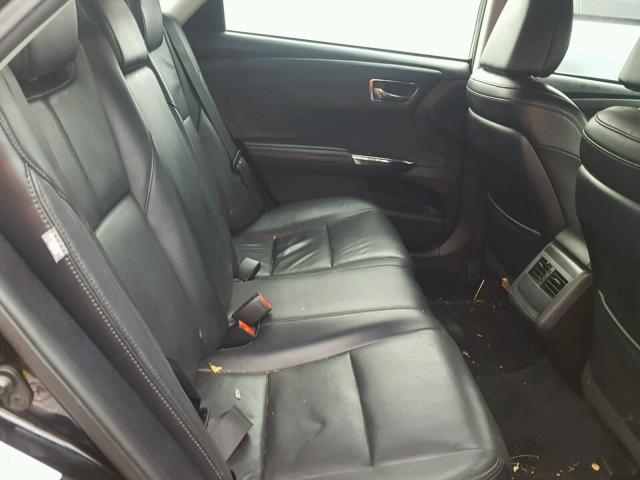 4T1BK1EB8GU197470 - 2016 TOYOTA AVALON XLE BLACK photo 6