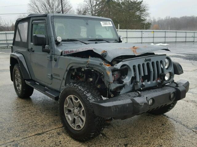 1C4AJWAG0EL160157 - 2014 JEEP WRANGLER S GRAY photo 1