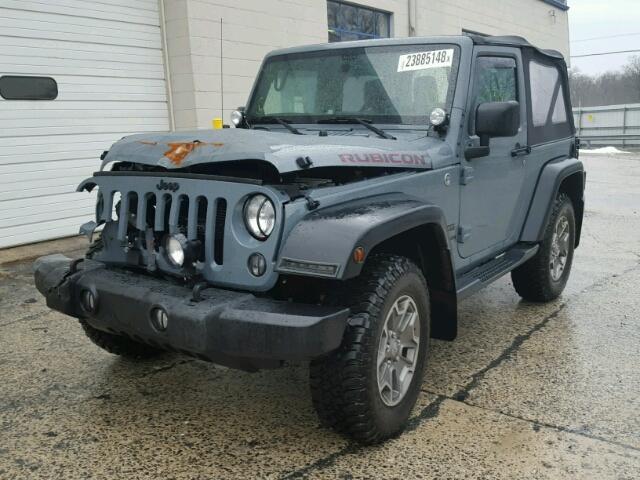 1C4AJWAG0EL160157 - 2014 JEEP WRANGLER S GRAY photo 2