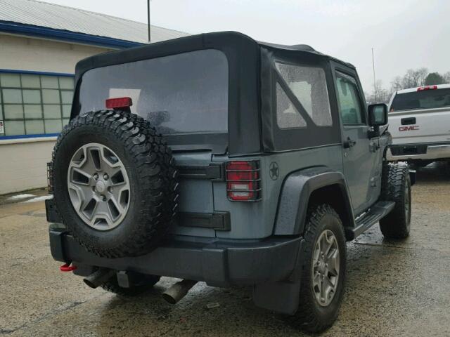 1C4AJWAG0EL160157 - 2014 JEEP WRANGLER S GRAY photo 4