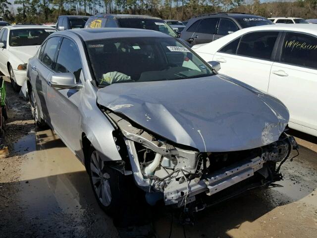 1HGCR3F8XEA027128 - 2014 HONDA ACCORD EXL GRAY photo 1