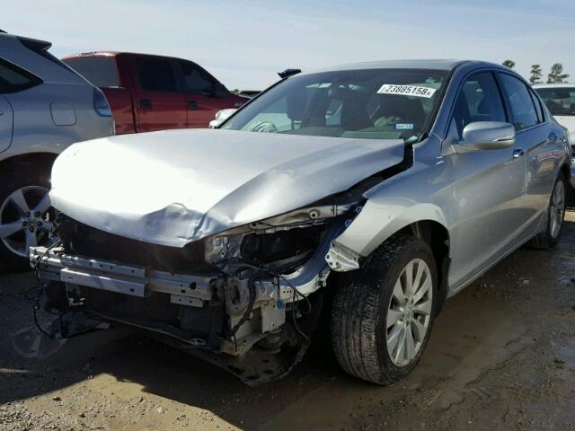 1HGCR3F8XEA027128 - 2014 HONDA ACCORD EXL GRAY photo 2