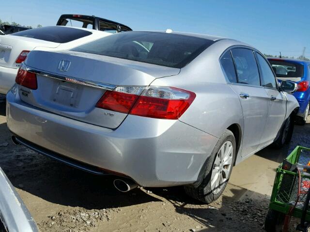 1HGCR3F8XEA027128 - 2014 HONDA ACCORD EXL GRAY photo 4