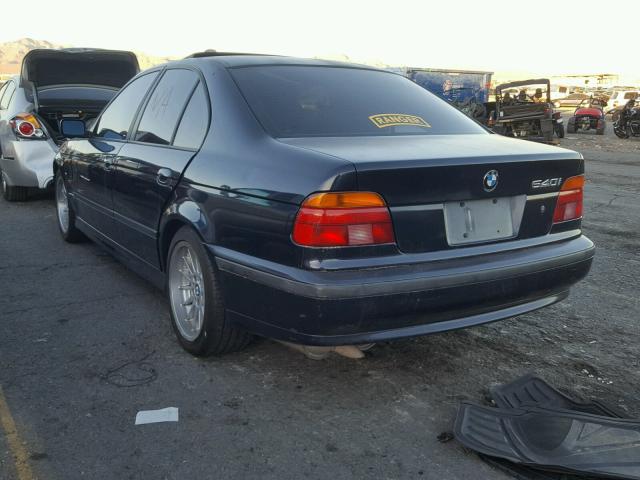 WBADN6347YGM67596 - 2000 BMW 540 I AUTO BLUE photo 3