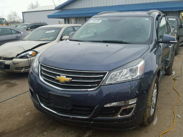 1GNKVHKD6EJ227310 - 2014 CHEVROLET TRAVERSE L BLUE photo 2