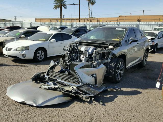 2T2ZZMCA2HC064644 - 2017 LEXUS RX 350 SILVER photo 2