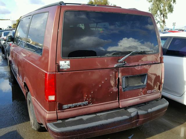 1GKDM19W1WB504528 - 1998 GMC SAFARI XT RED photo 3