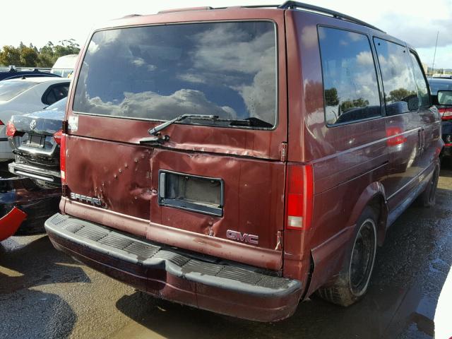 1GKDM19W1WB504528 - 1998 GMC SAFARI XT RED photo 4