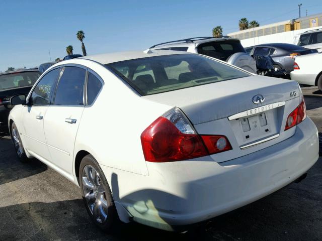 JNKBY01E36M200866 - 2006 INFINITI M45 BASE WHITE photo 3